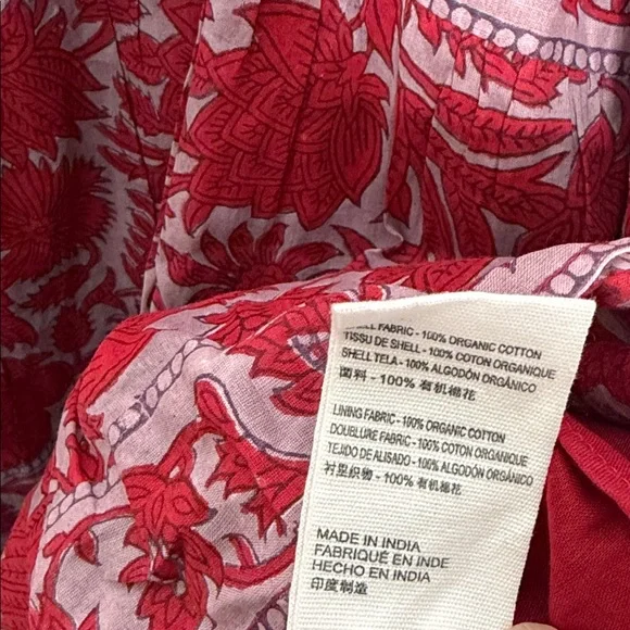 Cleobella Hattie Mini Dress Floral Cotton Multicolor Size M NWT - Picture 6 of 7